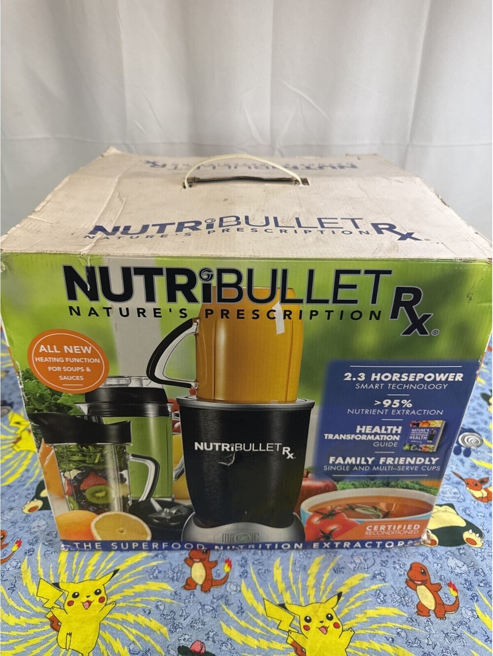 NutriBullet RX Blender 1700 Watts NB-301 w/Accessories Superfood Nutrition READ
